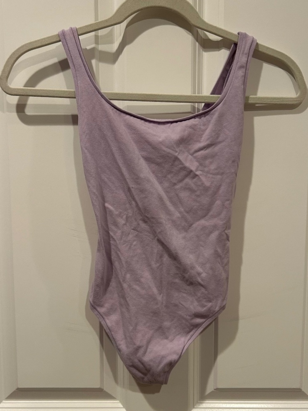 PINK by Victoria's Secret Light Purple Thong Bodysuit